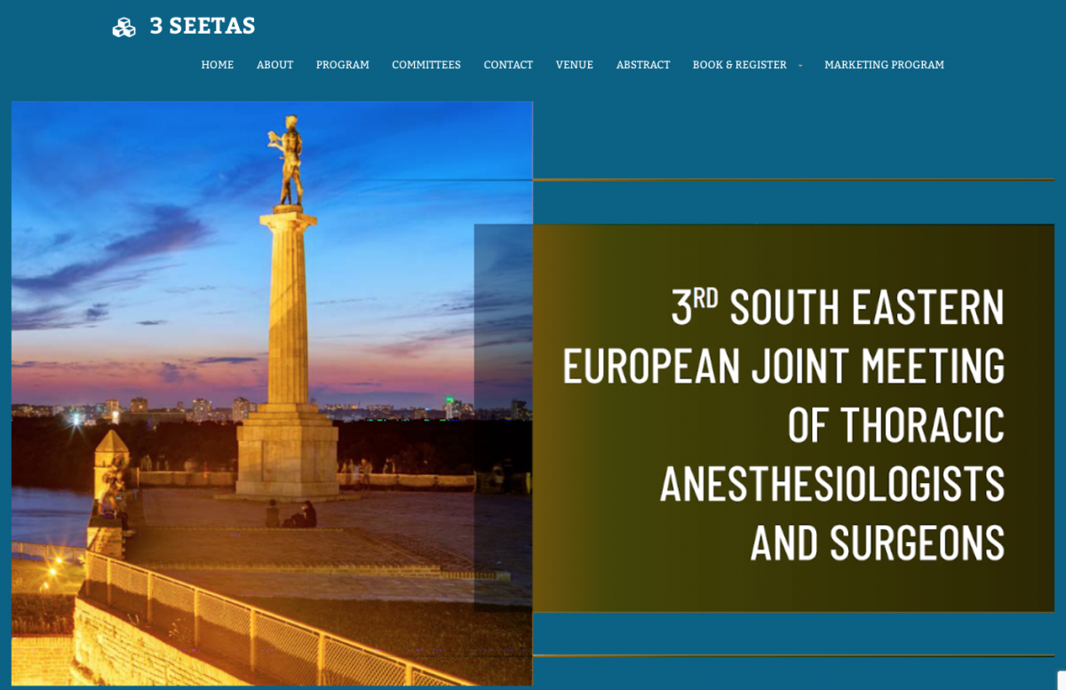 3rd South Eastern European Joint Meeting of Thoracic Anaesthesiologists and Surgeons